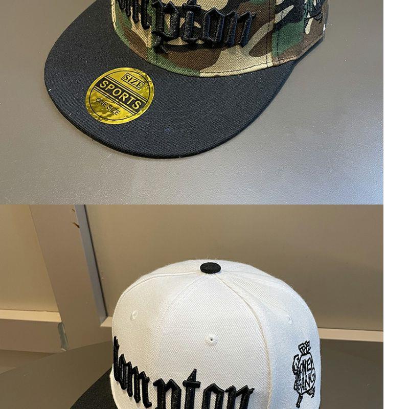 Summer hip-hop wide brim baseball hat with camouflage pattern