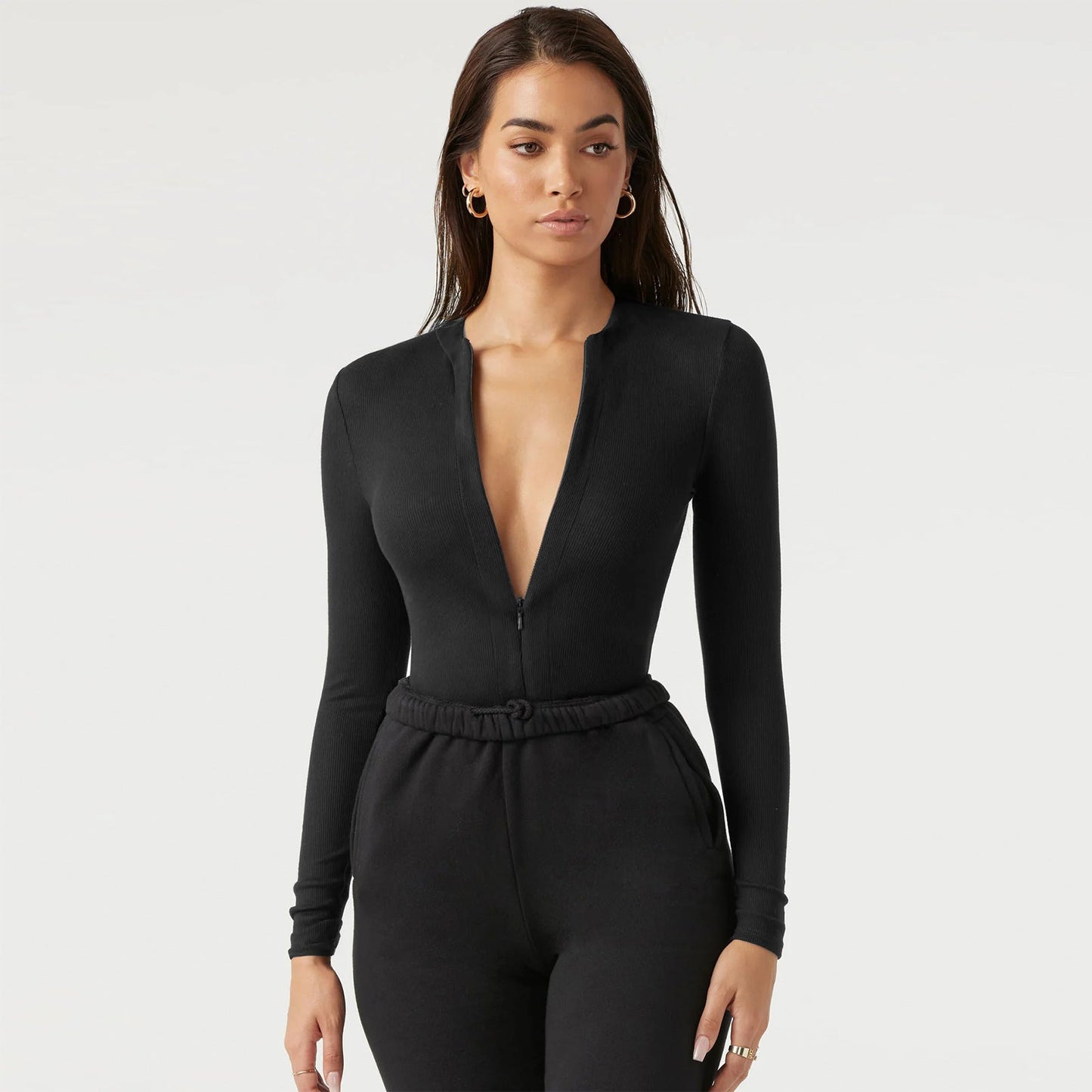 Stylish, versatile, form-fitting jumpsuit