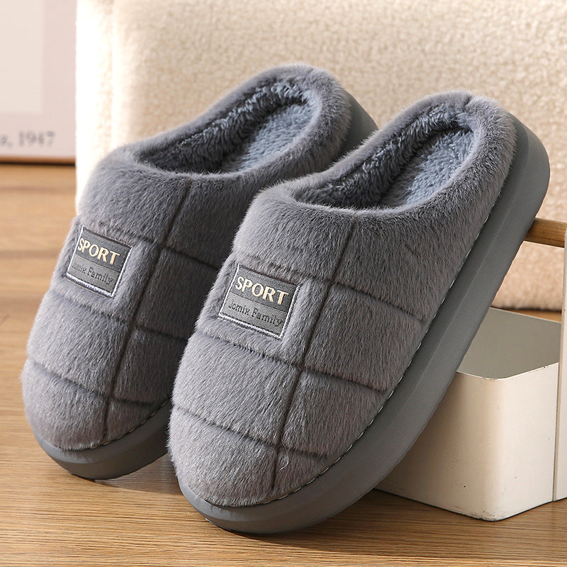 Cozy cotton wool slippers: toasty comfort