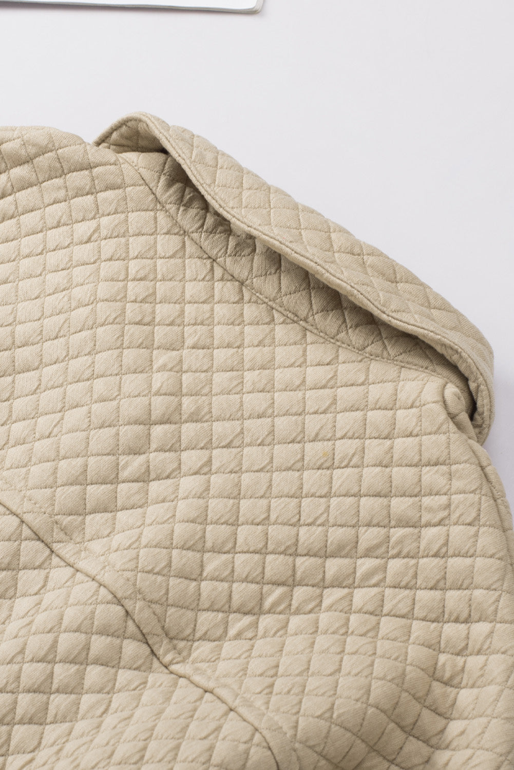 Quilted shacket with retro vibes