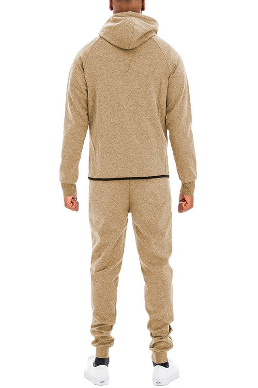 Mens Full Zip Sweat Pant Sweat Set