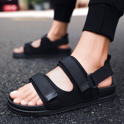 Versatile men's soft-bottom casual slippers