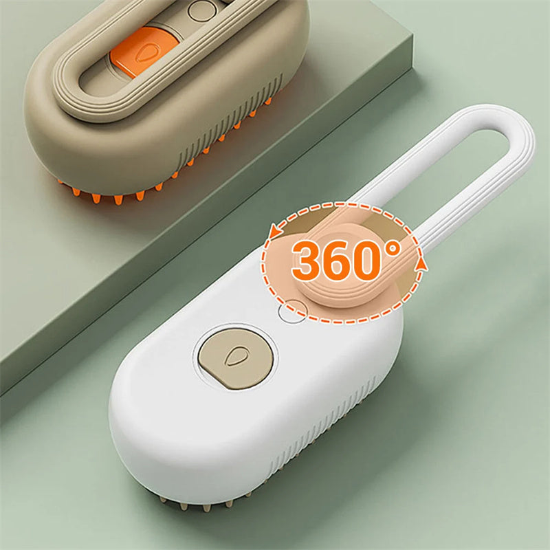 3-in-1 electric pet grooming brush.