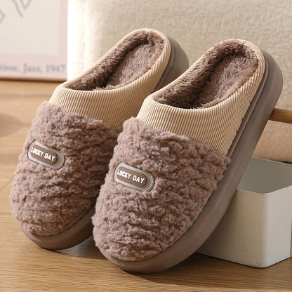 Cozy cotton wool slippers: toasty comfort