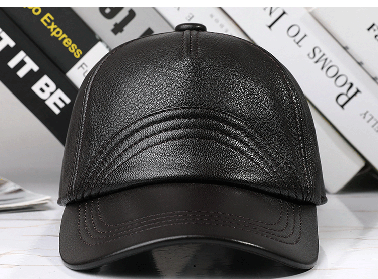 Men's sheepskin sun-proof cap