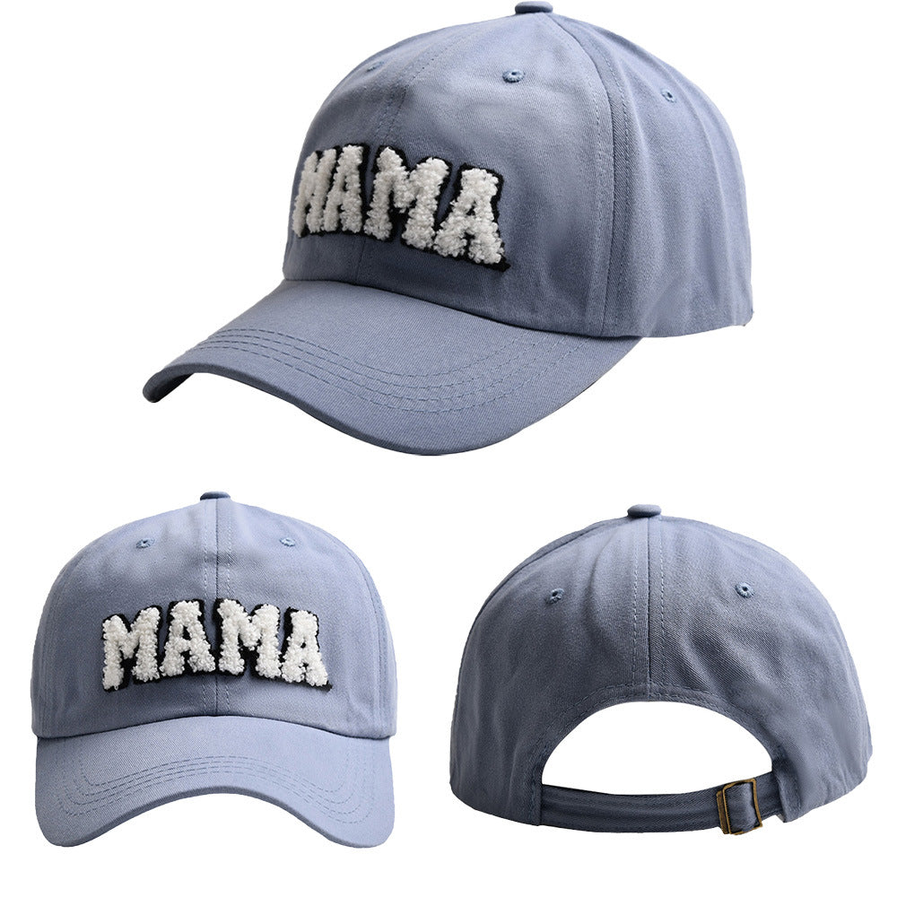 Peaked baseball hat for outdoor wear.